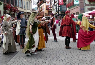 Foto von einem historischen Tanz in Ribeauville