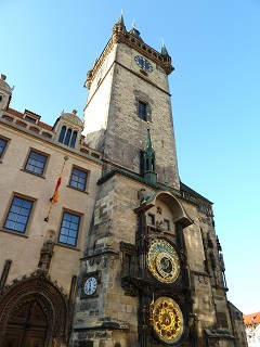 Foto der astronomischen Uhr am Altstädter Rathaus in Prag