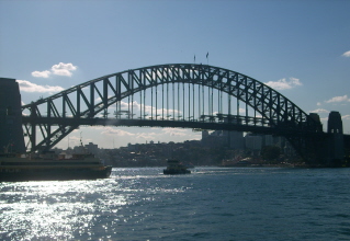 Foto der Harbour-Bridge in Sydney
