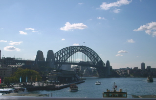 Foto der Harbour-bridge in Sydney